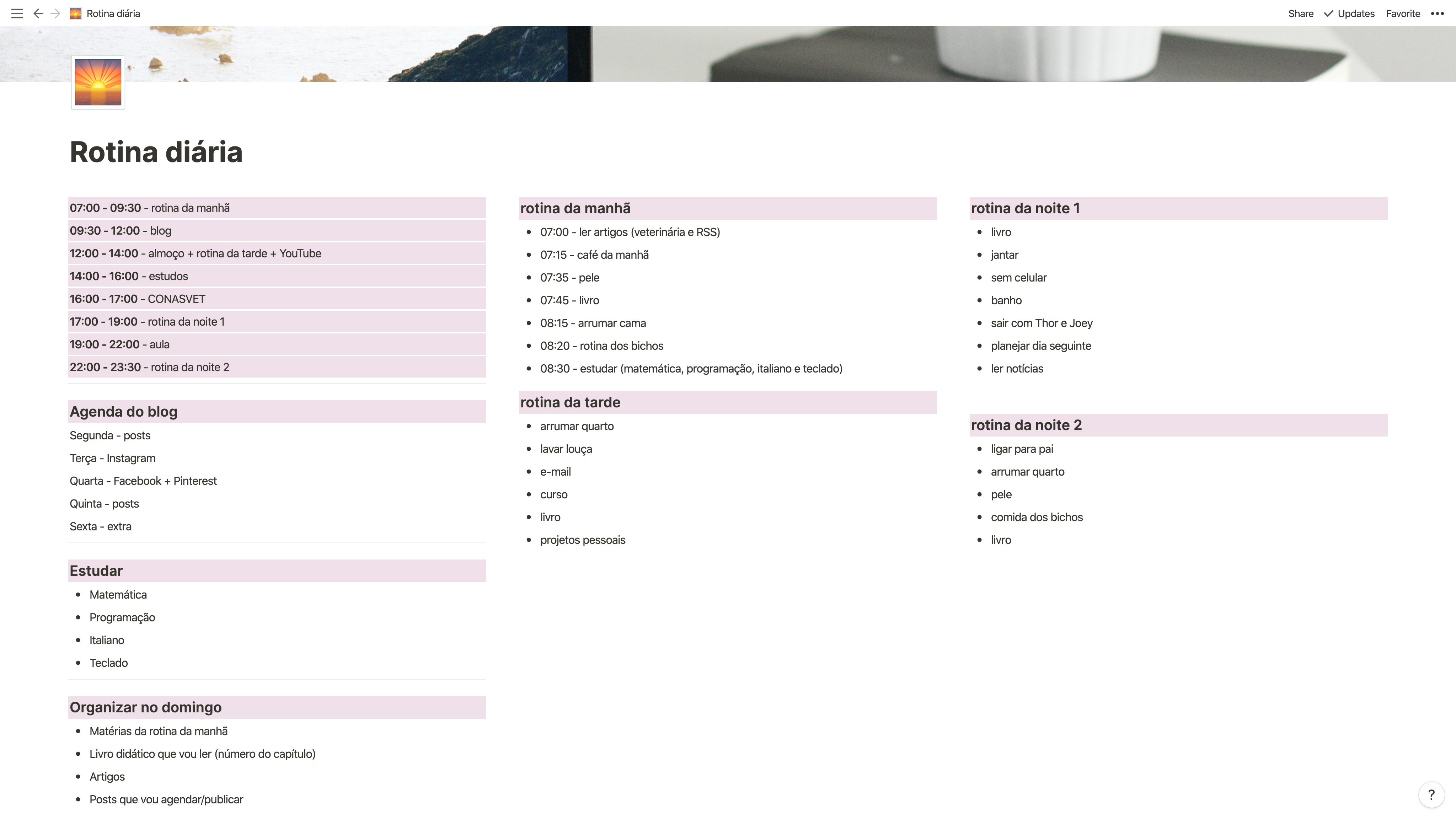 Organizando seus Projetos Pessoais e Profissionais - inspiração 2