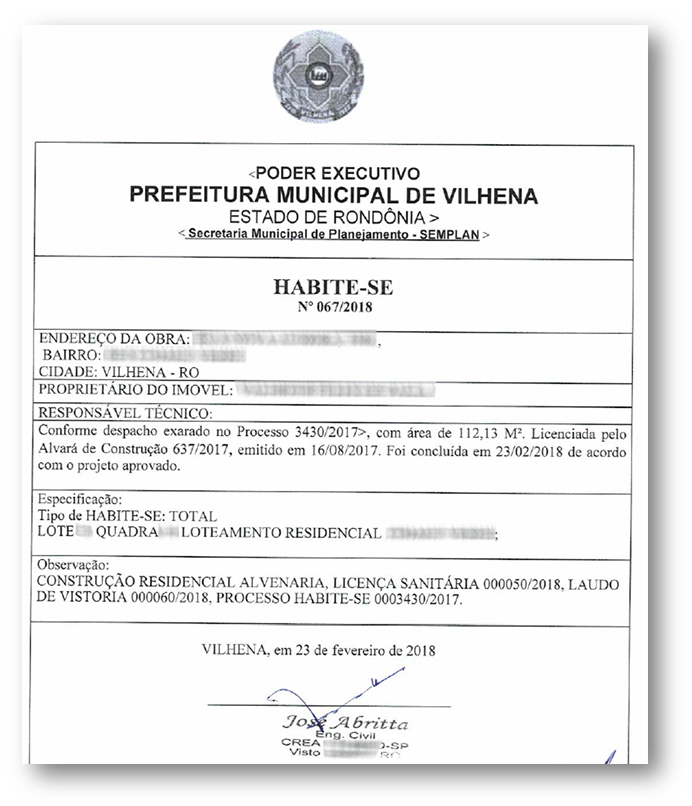 Documentos Essenciais Para Obter o Habite-se - inspiração 2