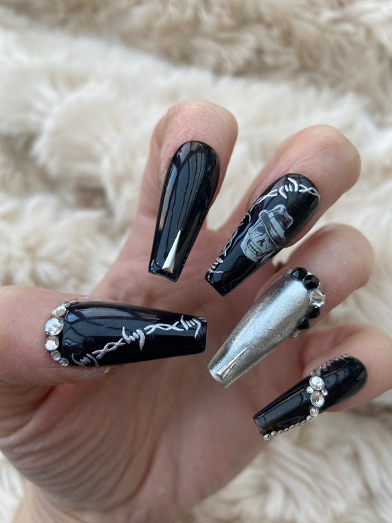 Arame como Extensão da Unha Natural - inspiração 2