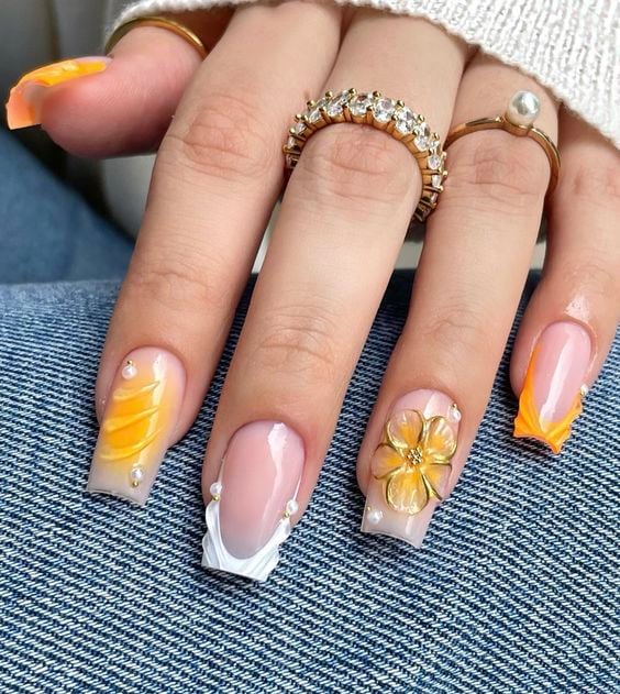 Jardim Secreto: Cores Vibrantes Para Unhas Cheias de Vida - inspiração 1