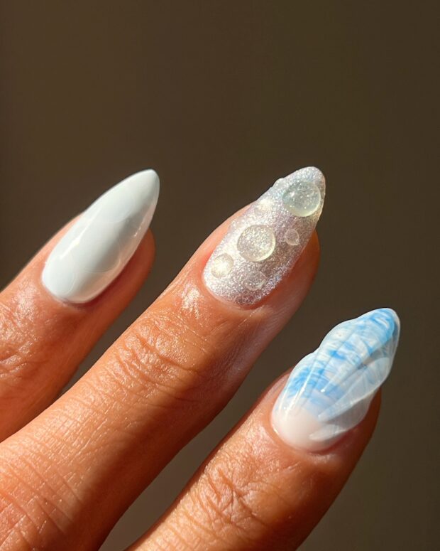 Ondas Delicadas em Tons Pastel: Suavidade que Encanta - inspiração 1