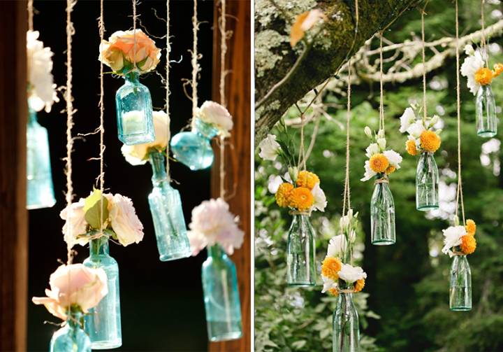10 ideias criativas garrafinha decoração festa casamento
