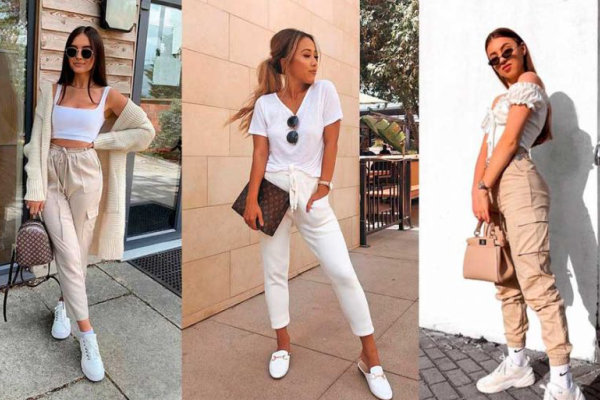 ideias de looks com calça jogger para o dia a dia