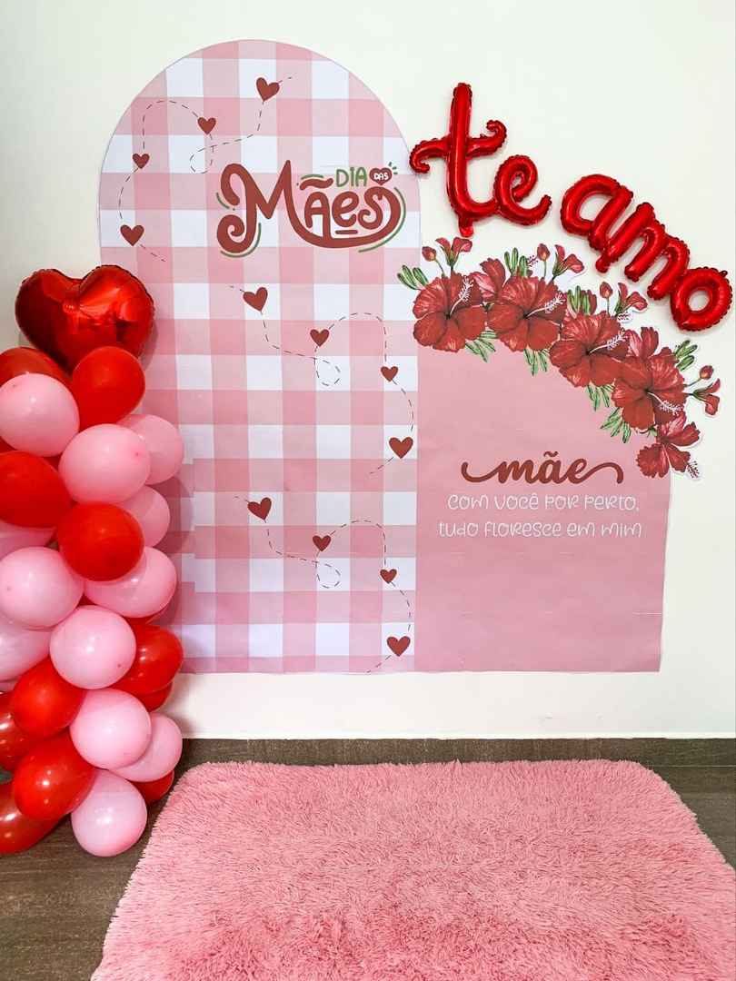 tutorial painel dia das mães com rosas 3d de papel