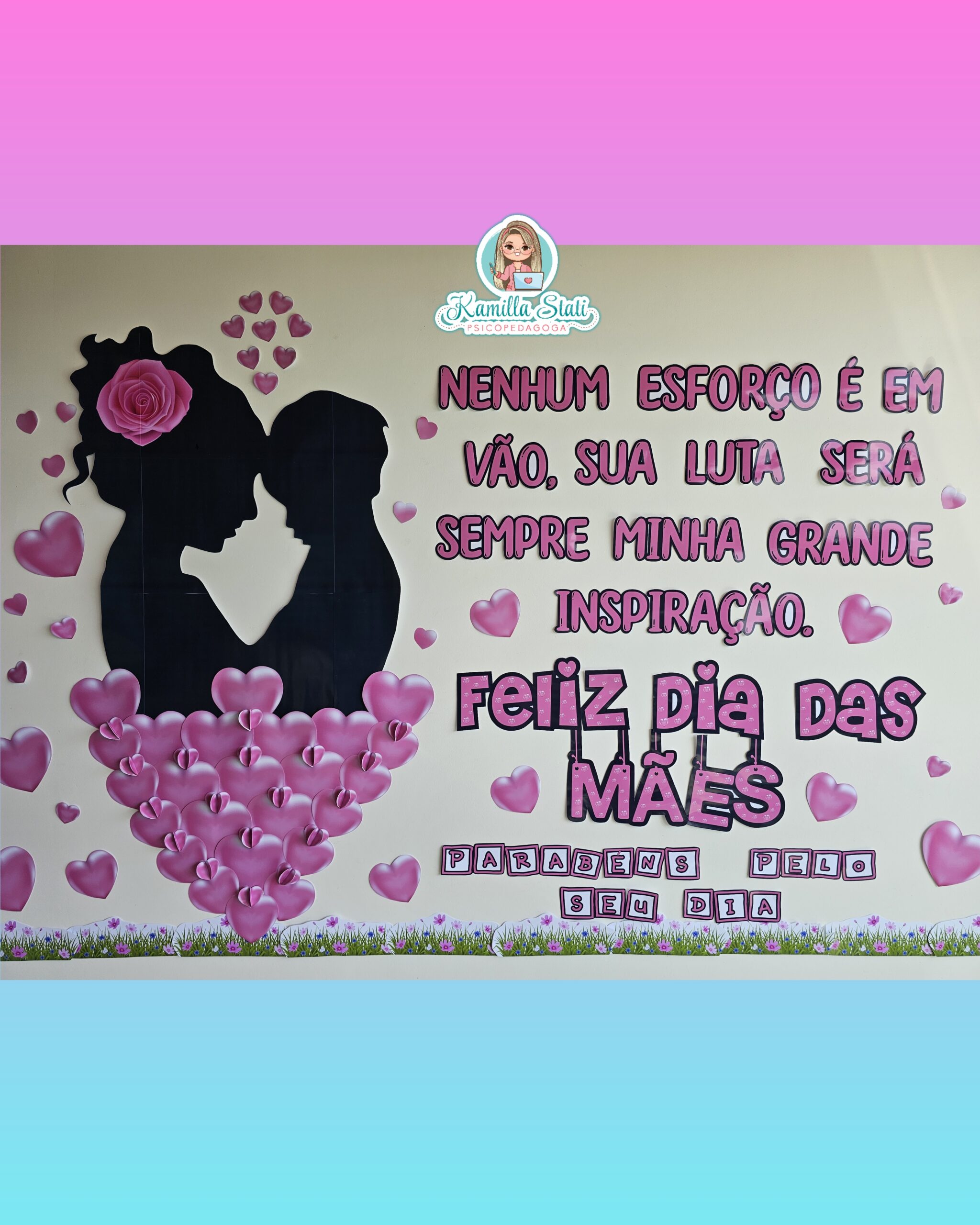 como evitar erros painel dia das mães caseiro