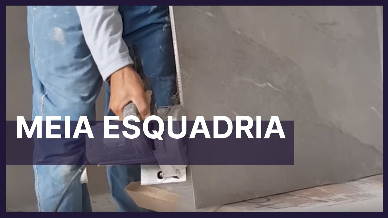 acabamento em meia esquadria