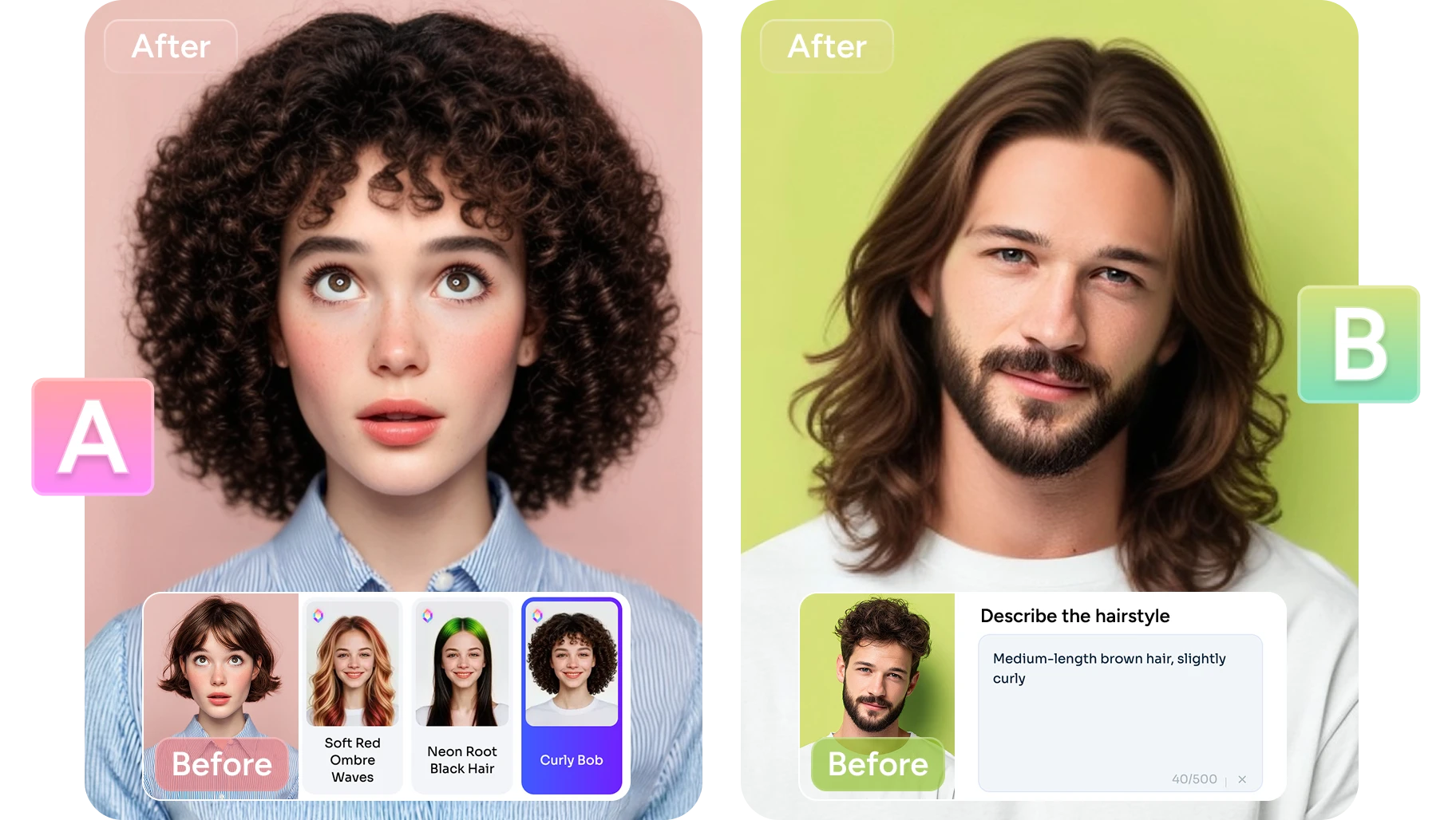 5 ideias de títulos:
1. Descubra o corte de cabelo perfeito com IA: Os melhores apps para experimentar.
2. Transforme seu visual: Como usar a realidade aumentada para testar novos cortes.
3. Cansado do mesmo visual? Apps de simulação de cabelo que você precisa conhecer.
4. Guia completo: Escolhendo o corte de cabelo ideal com a ajuda da tecnologia.
5. De virtual para real: Dicas para usar simuladores de cabelo antes de ir ao salão.