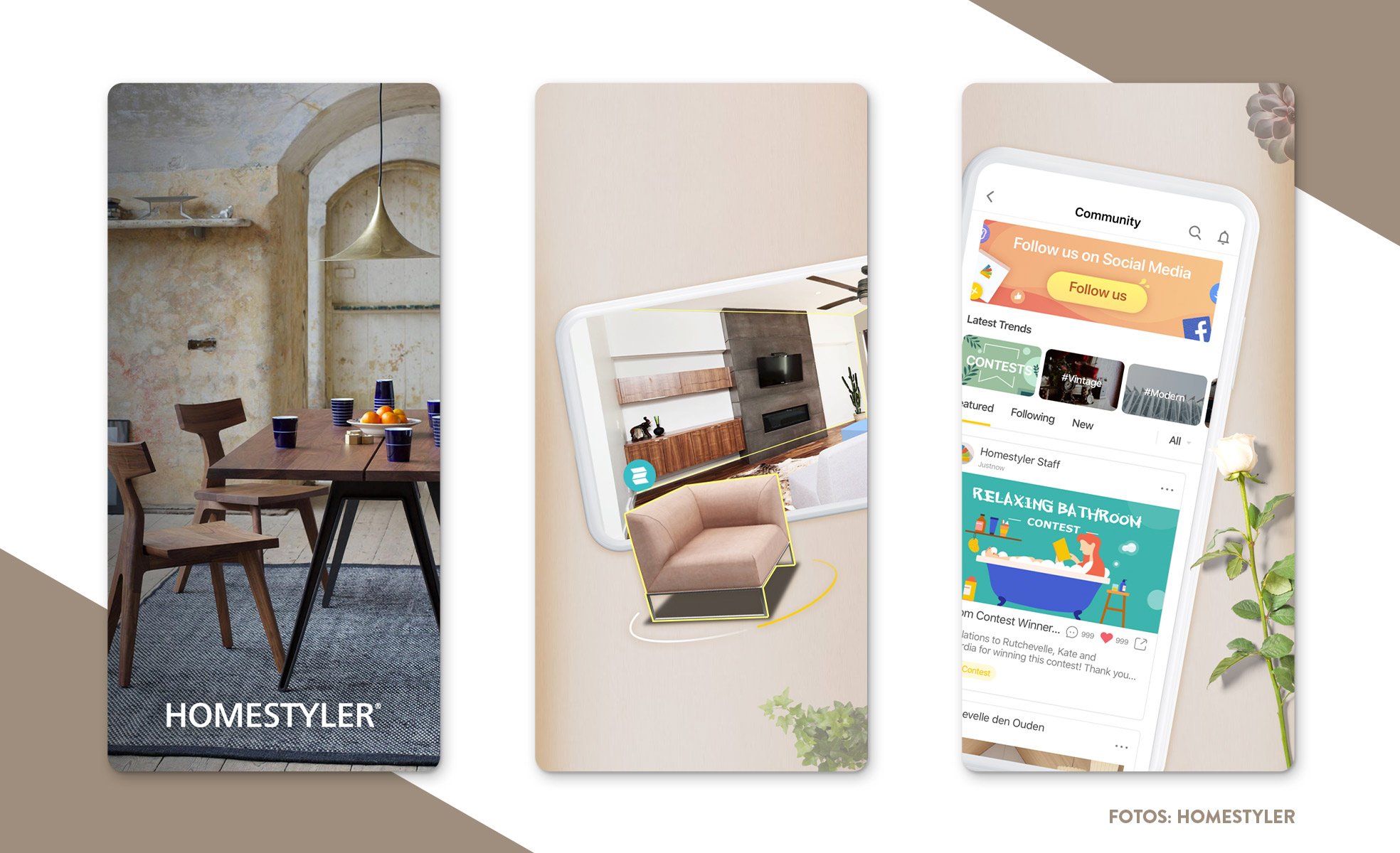 tendências de decoração apps