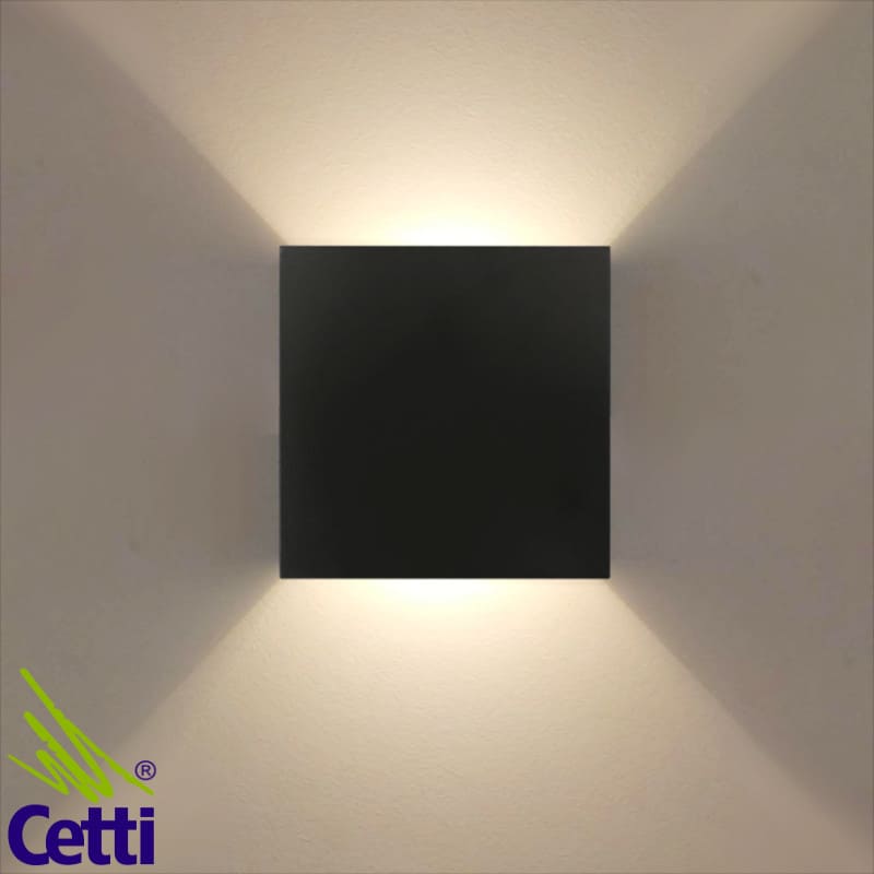 Arandela externa para muro de vidro