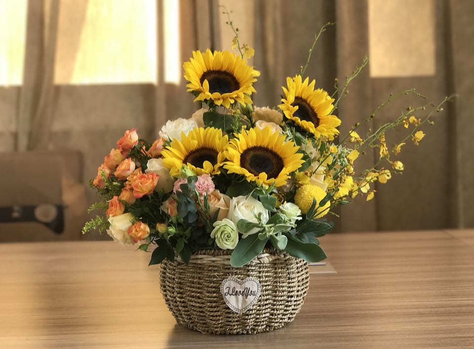 ideias de arranjos de flores para casa