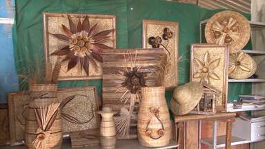 artesanato rural com elementos da natureza