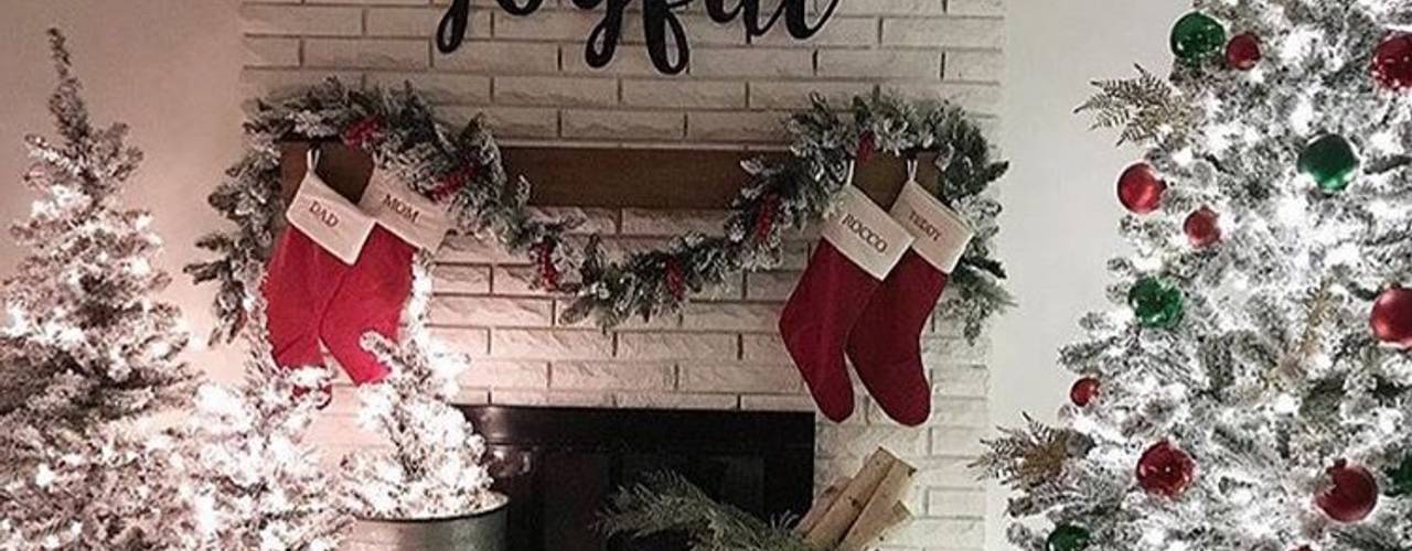 arvore de natal com decoração branca