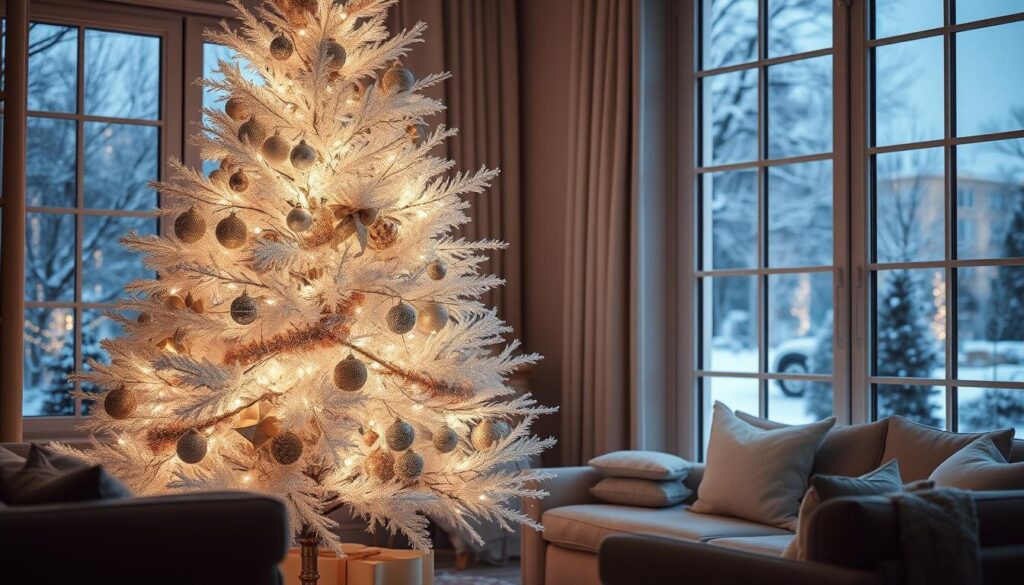 árvore de natal branca vs verde qual escolher