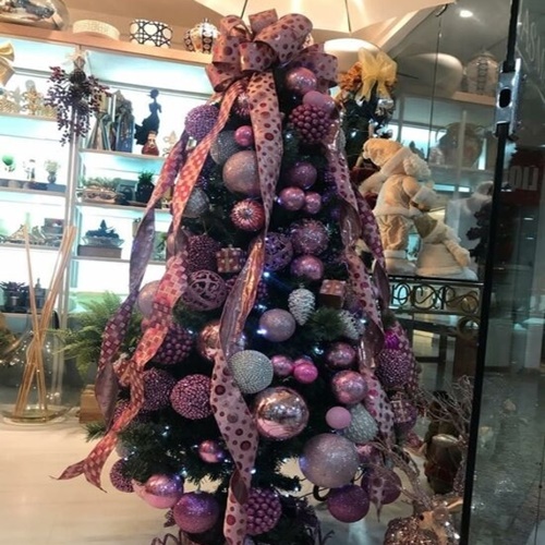 arvore natal rosa vs branca qual escolher