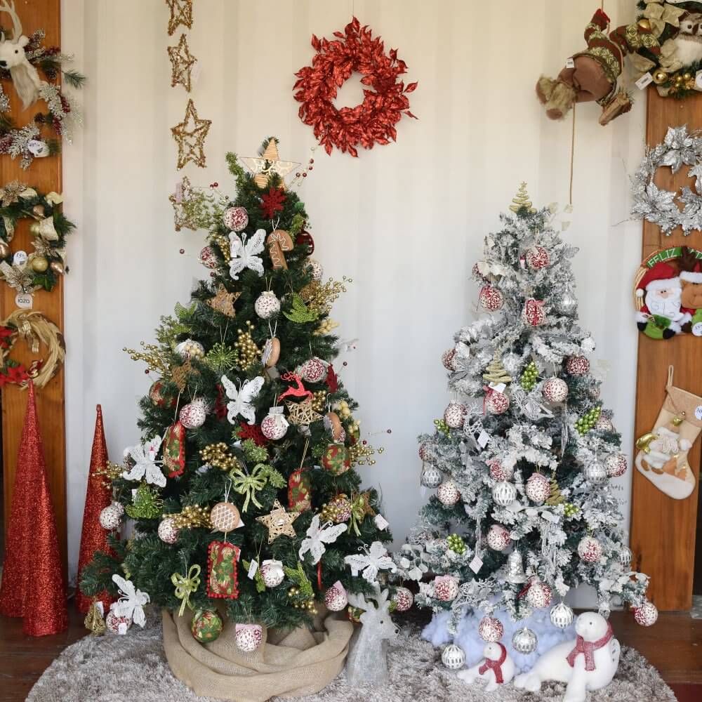 árvore de natal natural ou artificial