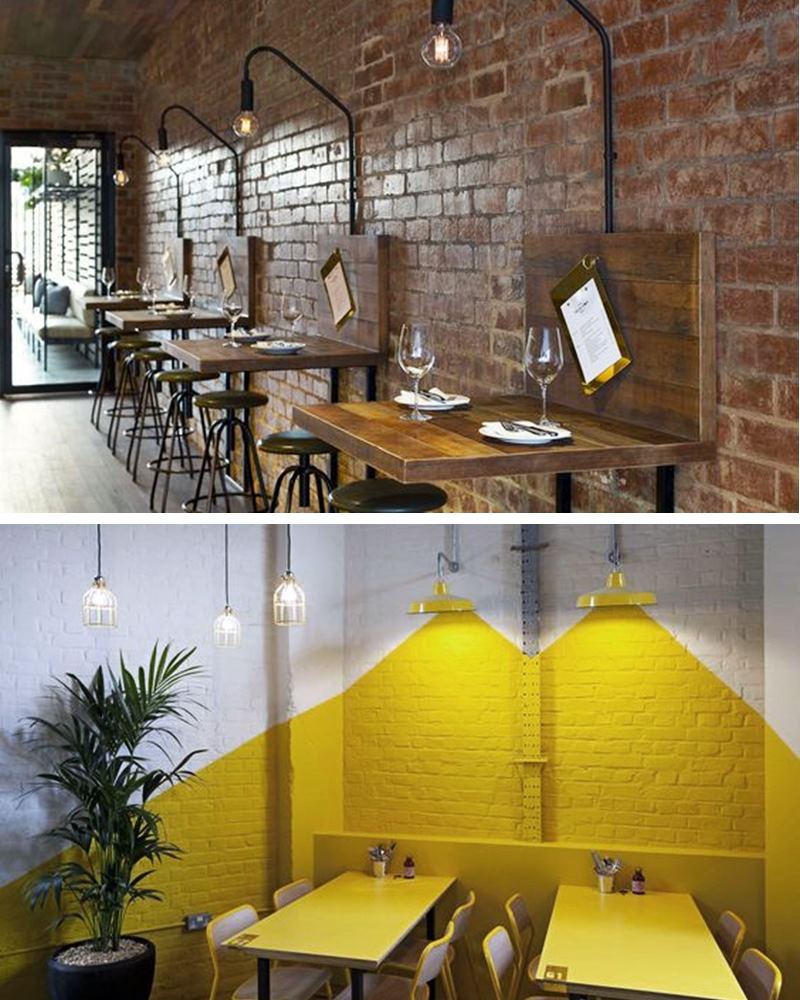 decoração simples para bar e restaurante