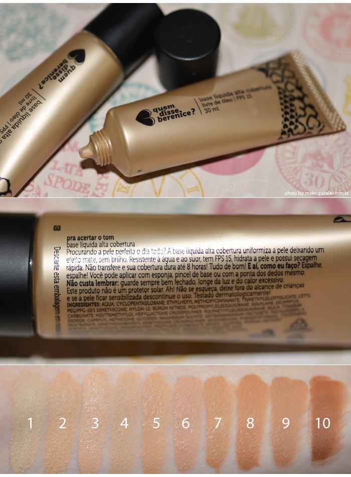 Base Tint Alta Cobertura Quem Disse