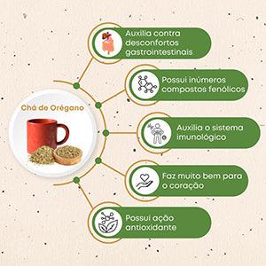 benefícios do chá de orégano