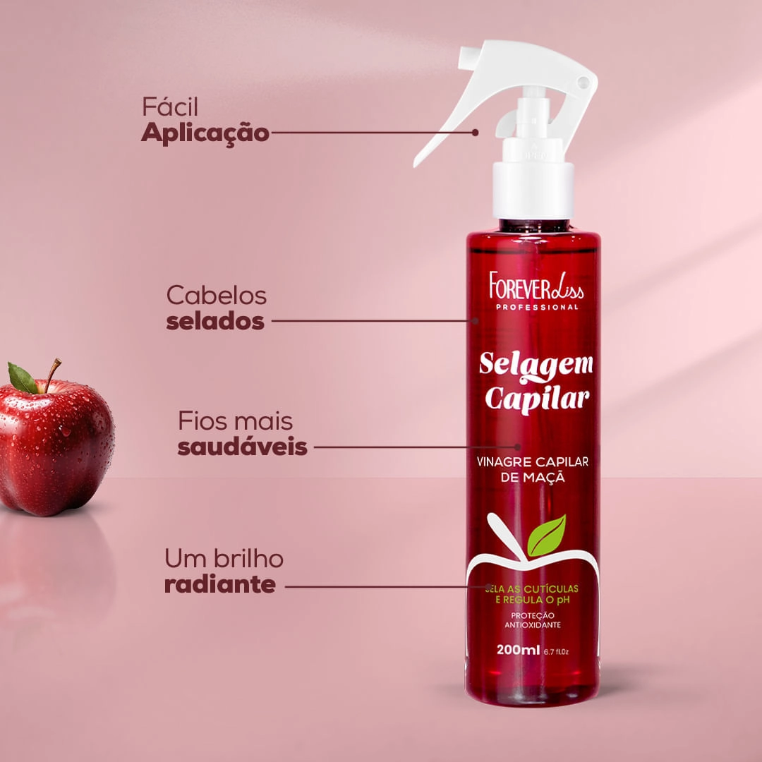 benefícios vinagre de maçã couro cabeludo