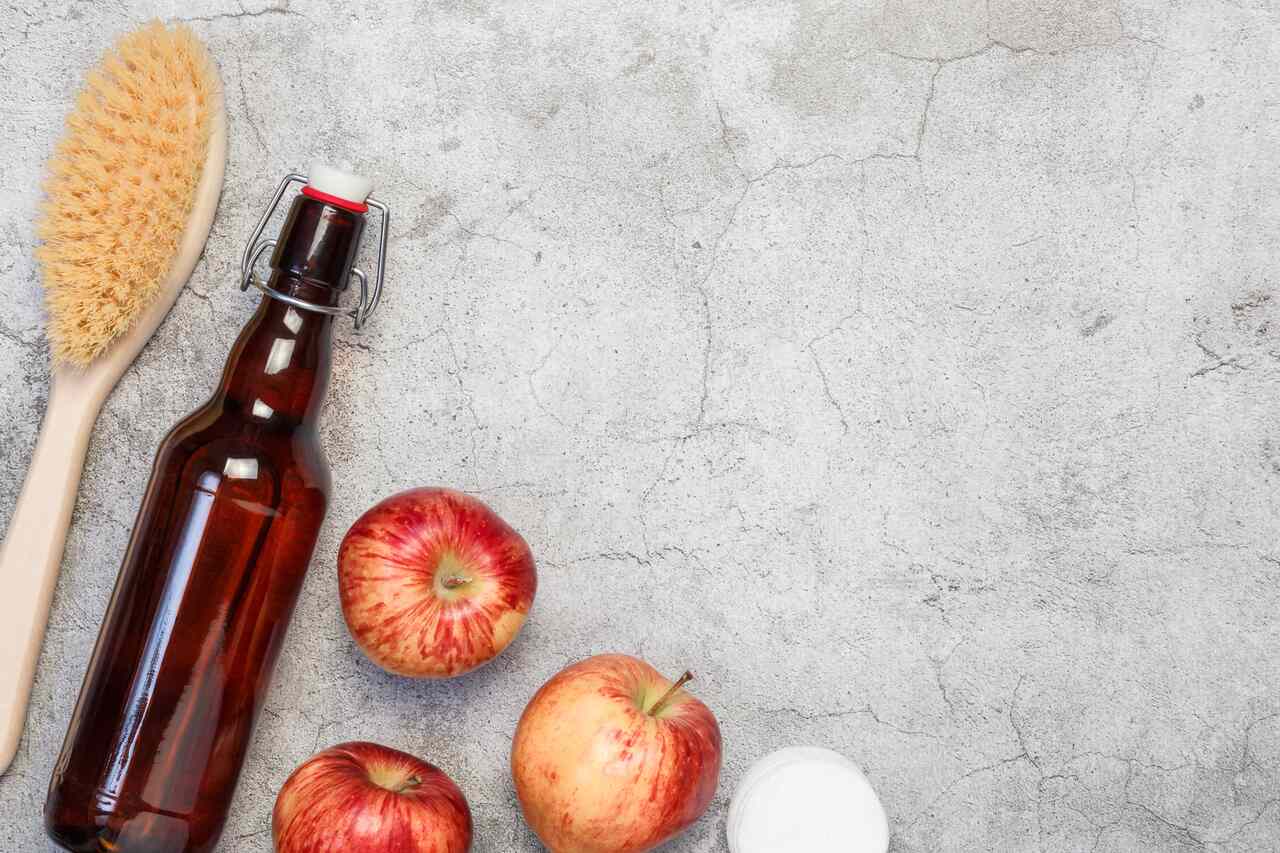 vinagre de maçã para brilho capilar
