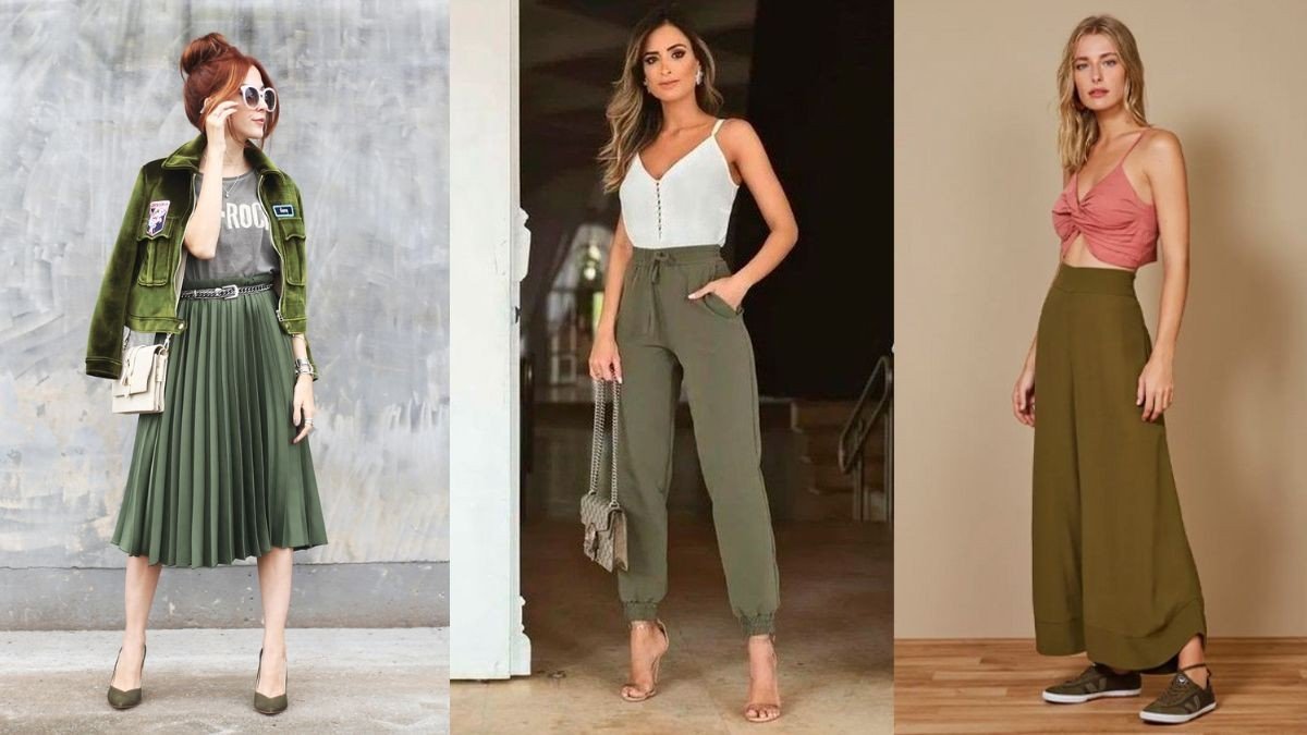 combinações de cores para verde militar