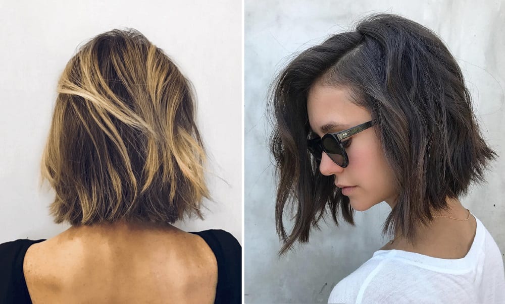 corte bob com franja