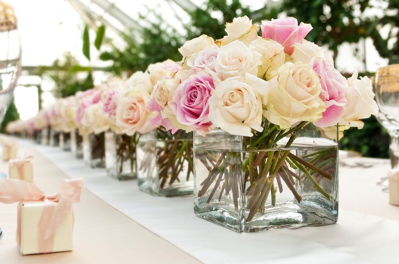 bodas de rosas decoração