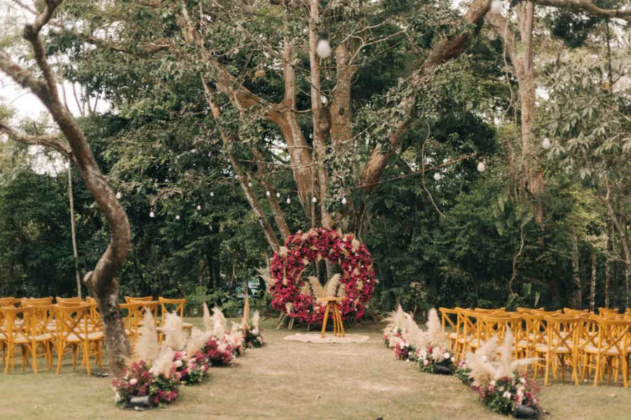 ideias criativas decoração bodas de rosas 17 anos