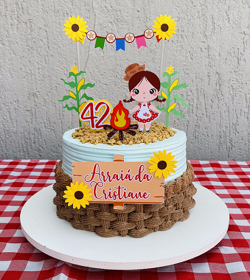 quanto custa um bolo decorado de festa junina