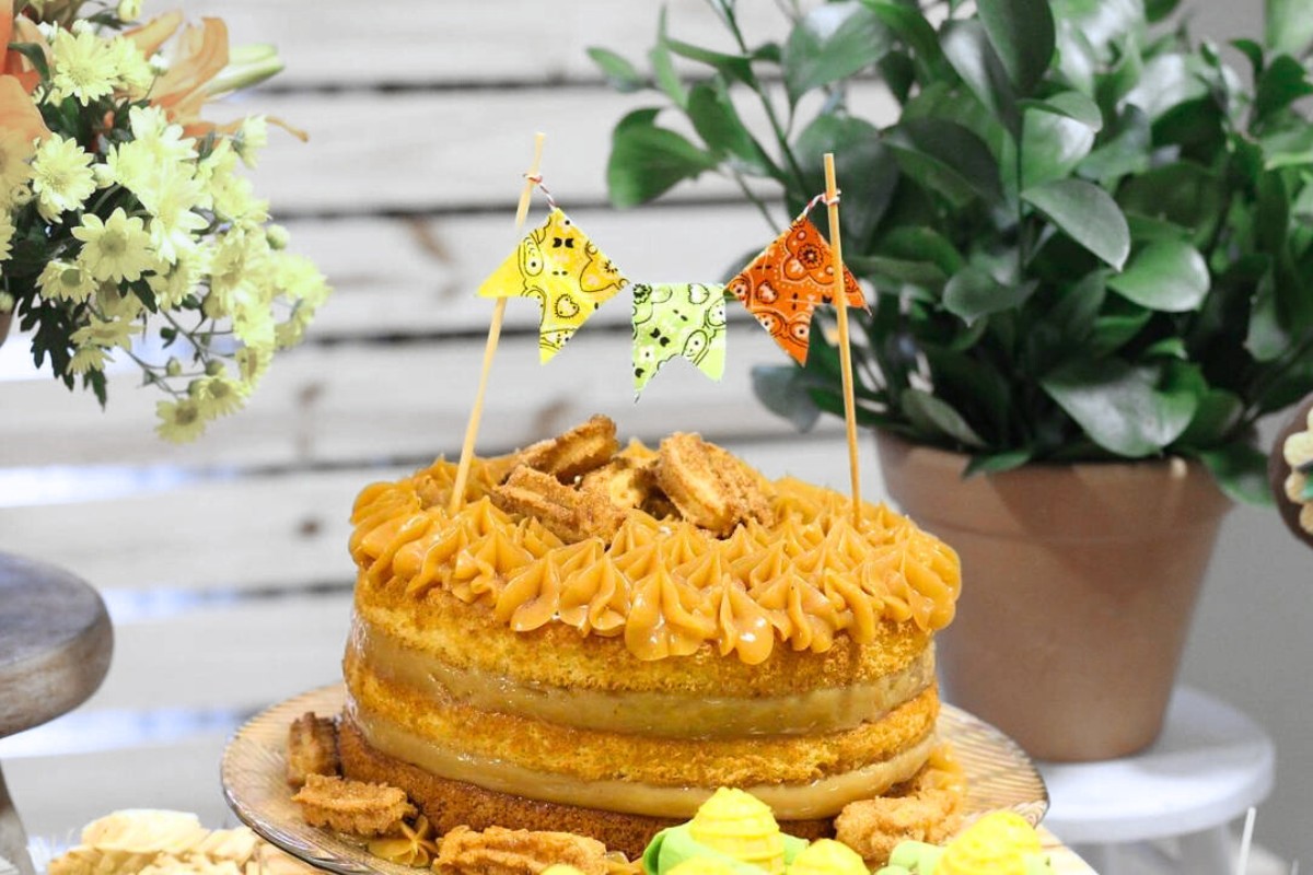 bolo decoração festa junina