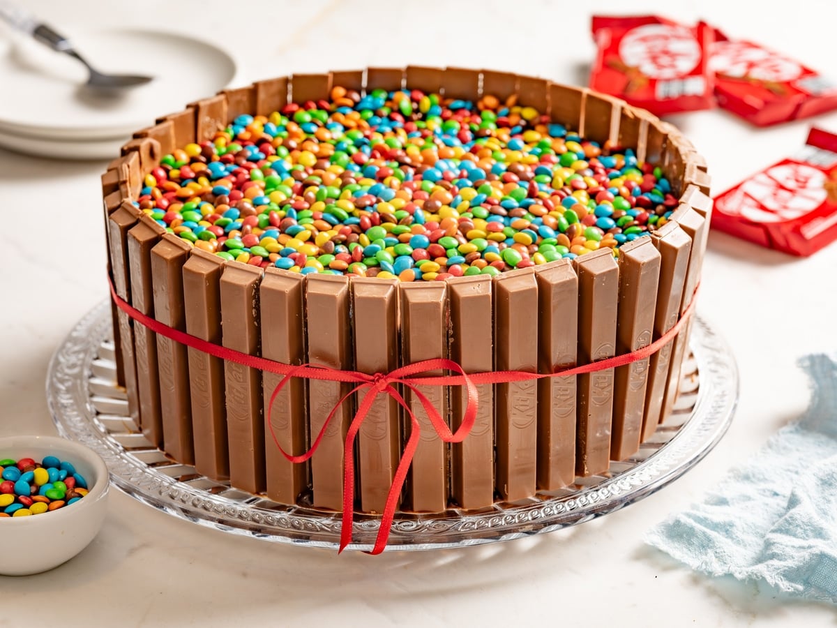 bolo kit kat quadrado