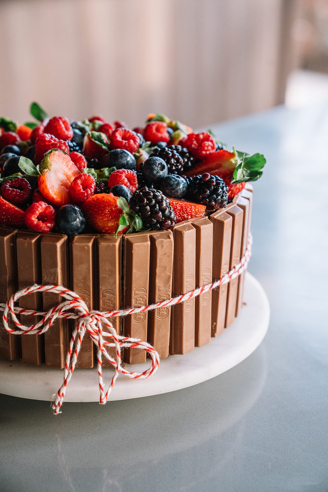 bolo kit kat quadrado