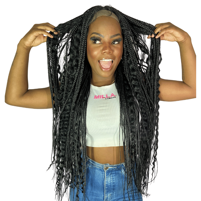 Guia Completo: Como Escolher a Fibra Ideal para Suas Box Braids com Cachos