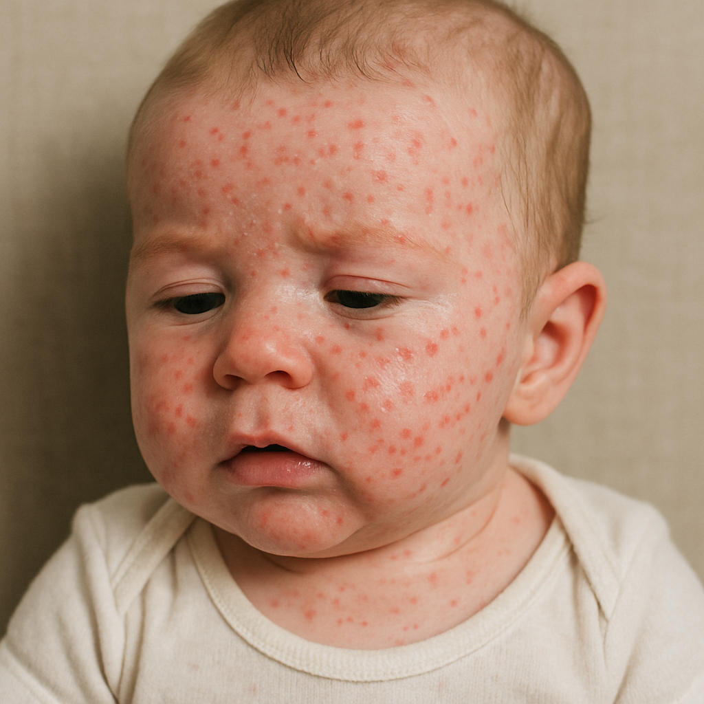 brotoeja em bebê fotos