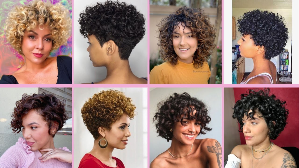 cabelo cacheado cortado em camadas