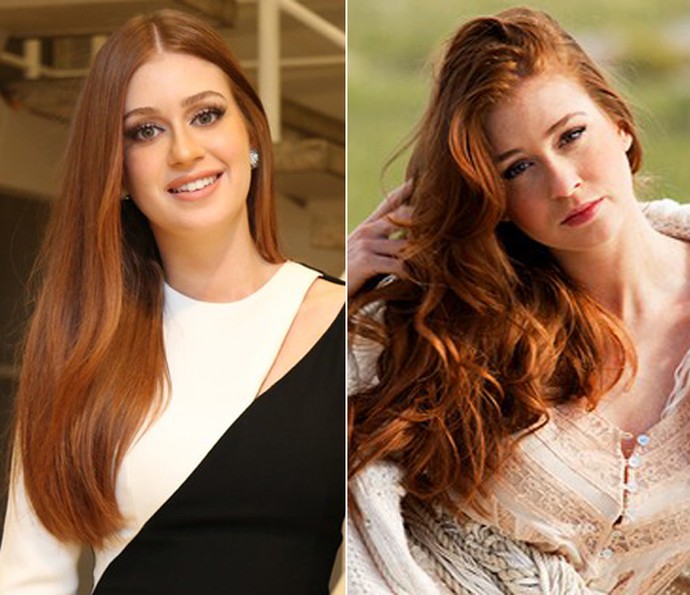 cabelo castanho ruivo