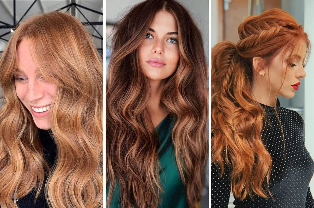 cabelo castanho ruivo