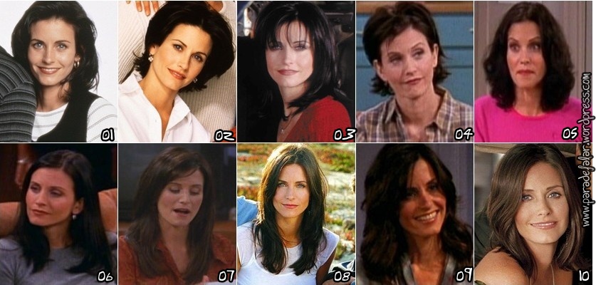 cabelo monica friends vs cabelo rachel friends