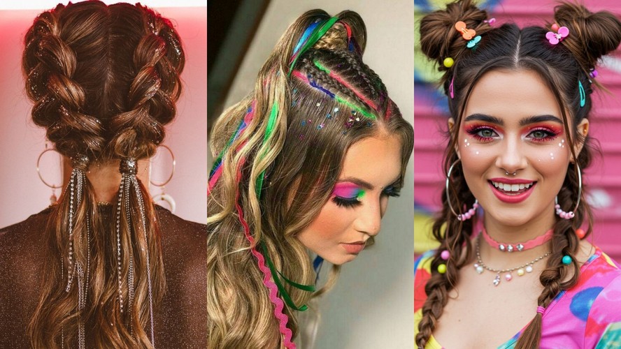 penteados carnaval cabelo curto