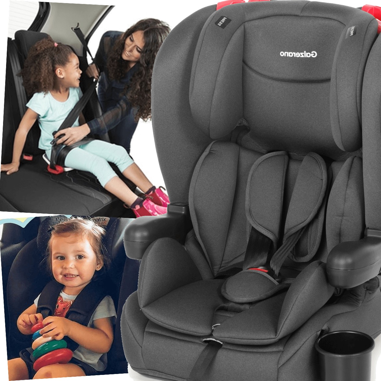 orientações para fixar assento infantil no carro