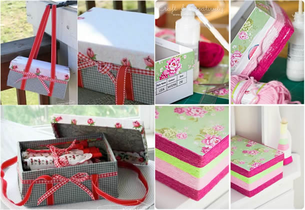 caixa de sapato decorada