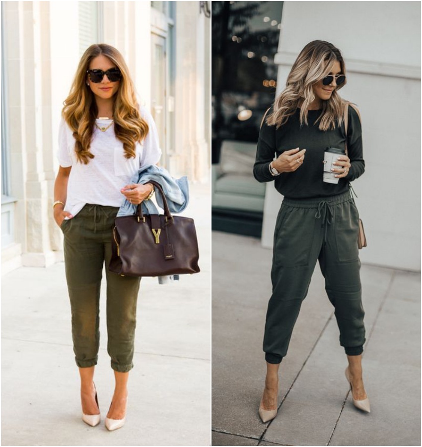 calça jogger feminina elegante