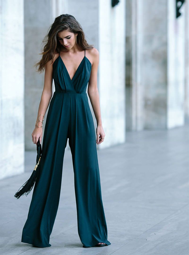 ideias de looks festa com calça pantalona