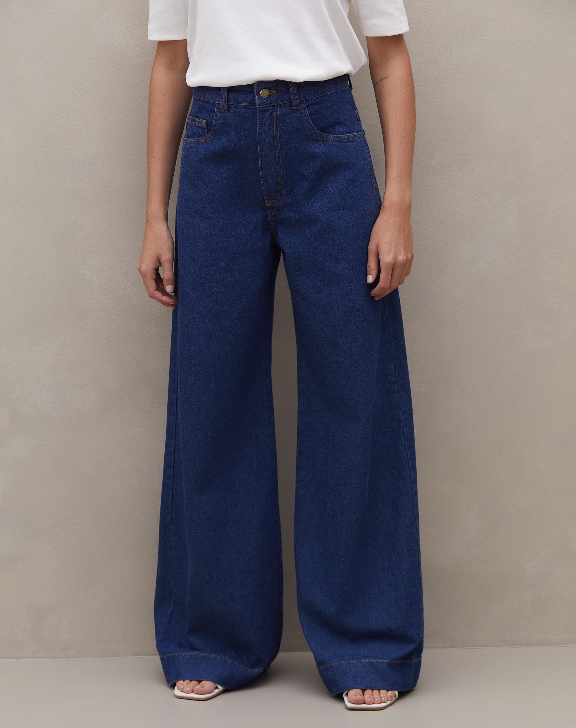 calça wide leg plus size