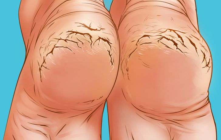 calcanhares rachados