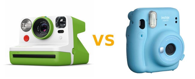 câmera instantânea polaroid vs instax