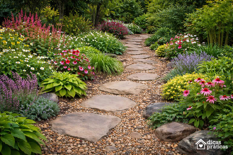 5 Ideias Criativas de Caminhos de Pedras para Pequenos Espaços