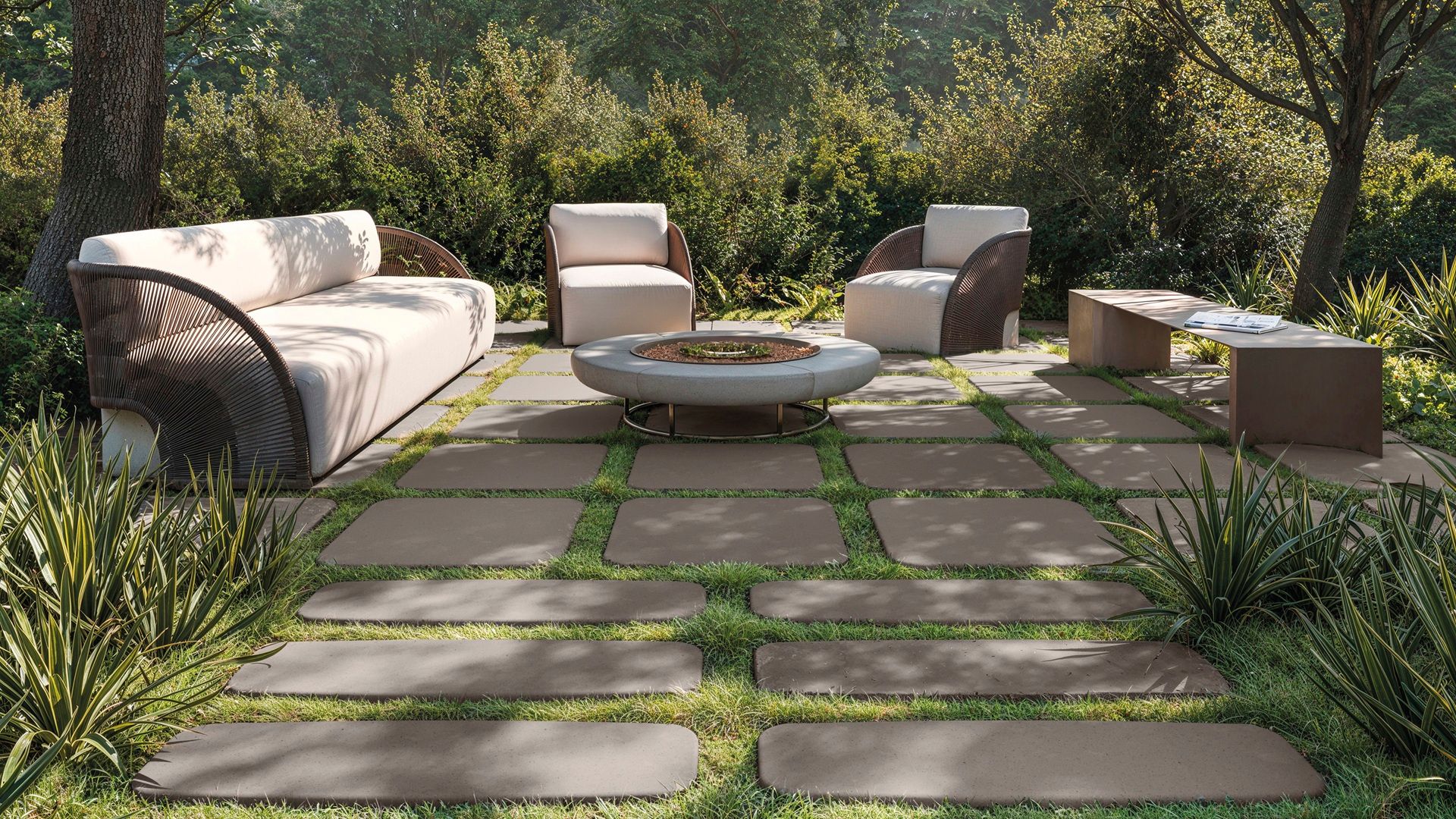 caminhos de jardim com pedras