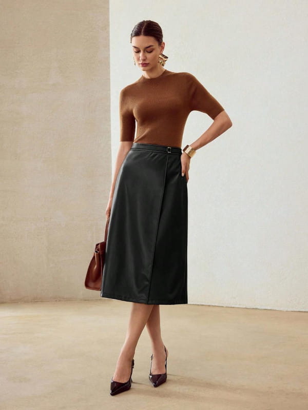 camiseta oversized feminina saia midi