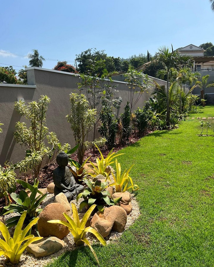 canteiro de pedras muro